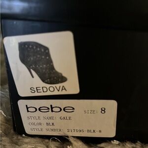 Bebe Black Heels Elegant Sedova. Worn Once.